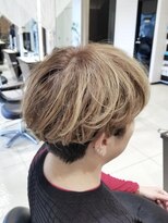 ミック ヘアアンドメイクアップ 高田店(miq Hair&Make up) マッシュボブ/ショートボブ/アッシュブラウン/ハイライトカラー