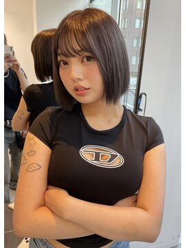 リエル 札幌大通(Lielle) 切りっぱボブ×darkgrage