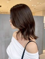 アイティーバイアルバム 下北沢店(IT by ALBUM) おくれ毛前髪カットオリーブベージュ顔周りレイヤー_ba558631