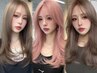【ブリーチあり】カット＋ダブルカラー＋髪質改善トリートメント￥14000