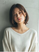 ロッソ 大橋店(Rosso) 顔まわり柔らかなブラウンボブ【大橋】