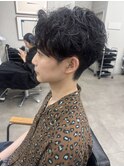 【neuk服部】スパイラルパーマセンターパート/ダウンバングも可