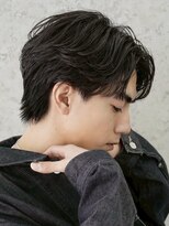 フィフス 大分(fifth)&nbsp;大分フェザーパーマメンズカットラウンドマッシュセンターパート