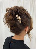 〇ボブヘアルーズ夜会巻き【BEAUTY SALON ALLIE´】