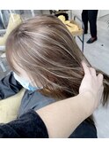 3Dハイライトカラー☆プラチナグレージュ