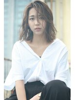 ラフィス ヘアー センス 広島袋町店(La fith hair SEnSE) 【La fith】トレンド濡れ感☆セミディボブ