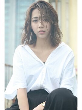 ラフィス ヘアー センス 広島袋町店(La fith hair SEnSE) 【La fith】トレンド濡れ感☆セミディボブ