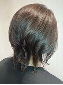 透明感カラー/ボブ/カーキグレージュ/大人かわいい【稲毛】