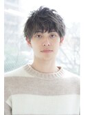 ショートレイヤースタイル×アッシュブラック×30代/40代