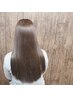 【湿気のウネりを艶美髪に】髪質改善ストレート+カット+Tr　酸性ストレート