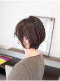 ショートボブ×ナチュラルアッシュ