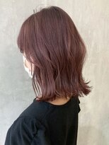 アイティーバイアルバム 松戸店(IT by ALBUM)&nbsp;ピンクラベンダーくびれボブ_チェリーブラウン_ba401742