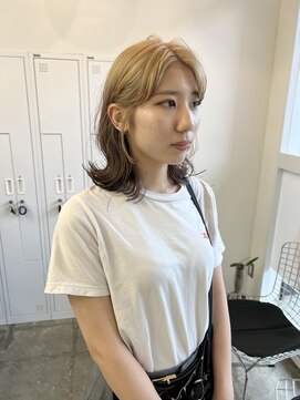 クリアーオブヘアー 池下店(clear OF HAIR) ルーツカラー/ブラウン×ハイトーン