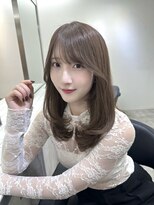 ヴィオットバイサロン(Viot by Salon)&nbsp;小顔ブリーチなし黒髪ネビージュワンレンローレイヤーボブルフ