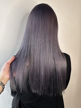 ラフ バイ マグ 南松本(R.A.F. by Mag) ケアブリーチカラーダブルカラーラベンダーグレーシルバーカラー