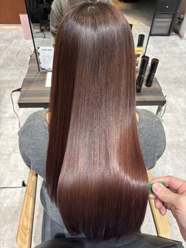 アヴァンス 和泉中央店(AVANCE) 髪質改善ストレート×艶ブラウン