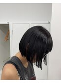 【井上】ボブヘイリーボブぱっつとボブ癖毛ストレート縮毛矯正