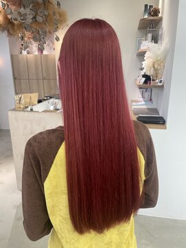 ヴィンスジオ 岐阜駅南(vince gio) レッドカラー/ブリーチカラー/暖色カラー/ブリーチ1回