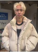 (fev_sora) センターパート × ホワイトブロンド