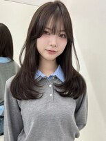 アイトーキョーエス 渋谷(AI TOKYO S)&nbsp;ブリーチなしダブルカラー透明感グレージュ顔まわりレイヤー前髪