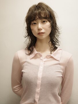 ネロ ヘアサロン 渋谷(NERO HAIR SALON) 【 松井 隆人 】ミディアム グランジ パーマ レイヤー 前髪あり