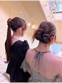 カチモリ　ポニーテールアレンジ