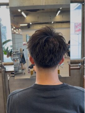 タメ(tame-) サーフカール/フェザーパーマ/ブルーブラック【都賀/メンズ】