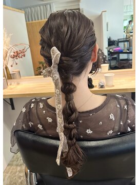 トエン(toen) ゆるふわ編み下ろしヘアセット