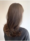 ミディアムヘア/ブラウンカラー