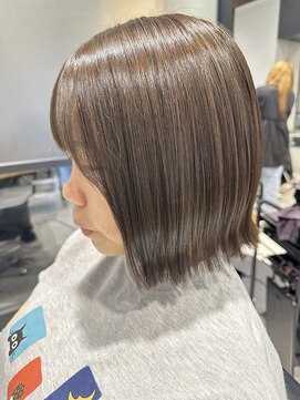 切りっぱなしボブ