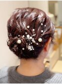 ふわふわシニヨン　～結婚式お呼ばれヘアアレンジ～