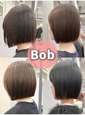 ボブ/ミディアムヘア/暗めカラー/グランマッシュ/町田