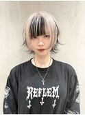 黒×白ウルフカット【かわい】