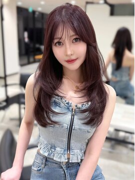シェイト(ciate) レイヤーカット 透明感ピンクラベンダーカラー ciate_mayu