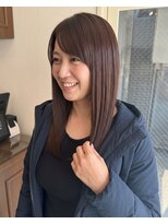 零秒女髪 千里丘店&nbsp;髪質改善カラーで叶える上品な艶ロングストレート艶髪艶感