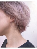 ヘアーアンドアトリエ マール(Hair&Atelier Marl)&nbsp;【Marlお客様スタイル】ダークルーツのペールピンクカラー