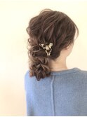 ボリュームシニヨン　ヘアセット