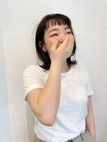 ヘアーアイスカルテット(HAIR ICI QUARTET)&nbsp;ミディアム　×  外ハネ