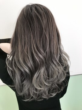 ユミリーバイルコル(umily by RuCOR.) バレイヤージュグラデーション/大人かわいい/ホワイトグレージュ