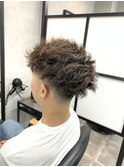 フェード×ツイストパーマ