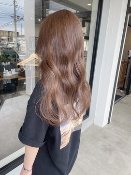 ナンバー(number+) 20代30代40代ミルクティベージュオルチャンヘアハイトーン