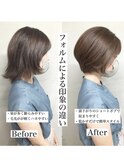 大人かわいいマッシュショート/カーキグレージュ/マロンベージュ