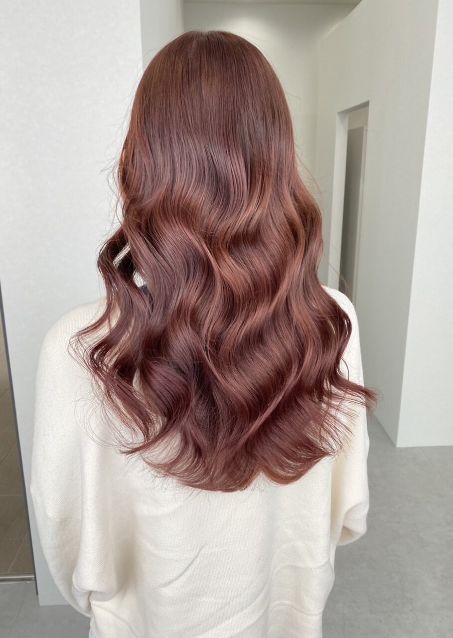 美髪カラー ローズマリー ブリーチなし 髪質改善：L146880972｜ソヨン