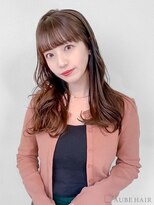 オーブ ヘアー イエル 泉中央店 仙台(AUBE HAIR iel) 20代・30代_ワイドバングロング