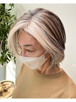 ステアケース 武蔵小杉店(stair:case)&nbsp;地毛を活かしながらつくるナチュラルグレージュ　50代60代