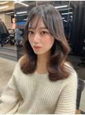 大人可愛いナチュラルくびれレイヤーカット韓国　千葉