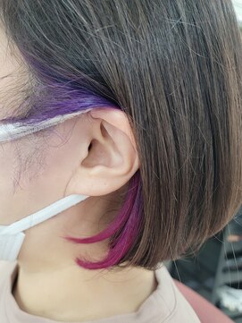 クオリス 赤塚店(QUALIS) 大人可愛い20代30代40代イヤリングカラーボブ丸みショート◎