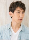 斜めバングで個性的/栗色モテ束感ショートh札幌月寒