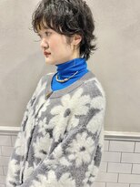フェンヘアーアイス 中目黒(Fen.hair ici)&nbsp;20代30代40代ミディアムウルフ前髪パーマくびれひし形抜け感