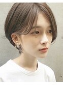 [代々木]ナチュラルピンクスイートAラインの甘辛ショートボブ